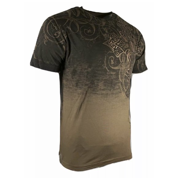 Xtreme Couture By Affliction Men's T-Shirt Dectrum Brown - Picture 5 of 9